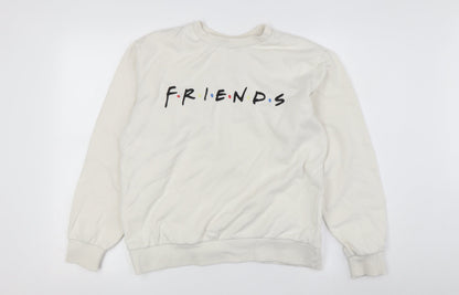 H&M Women's Ivory Friends Sweatshirt - S
