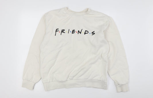 H&M Women's Ivory Friends Sweatshirt - S