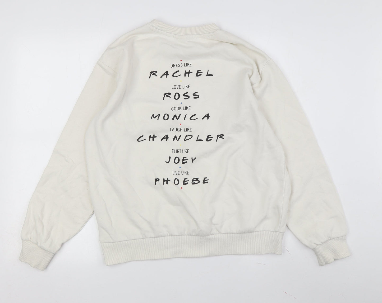 H&M Women's Ivory Friends Sweatshirt - S