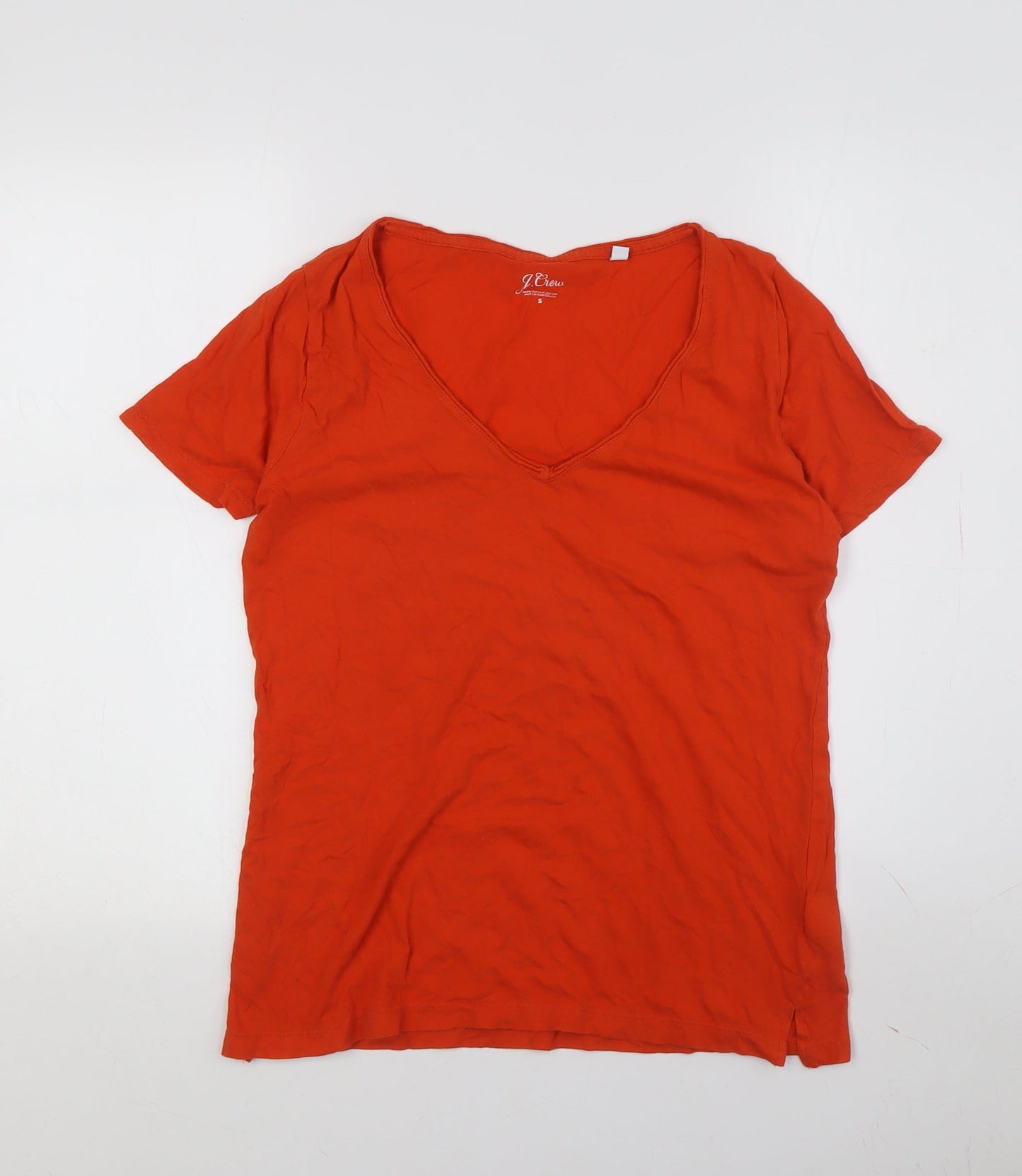 Womens UK Size S J.CREW Red Jersey T-Shirt
