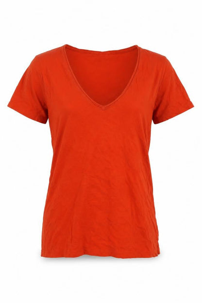 Womens UK Size S J.CREW Red Jersey T-Shirt