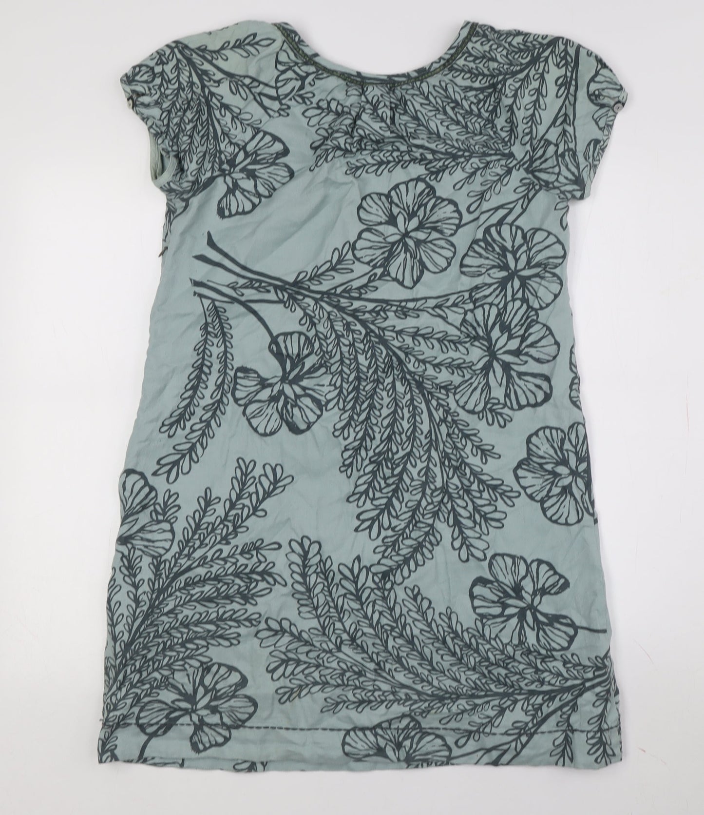 Natasha Gan Women's Green Floral Shift Dress Size 10