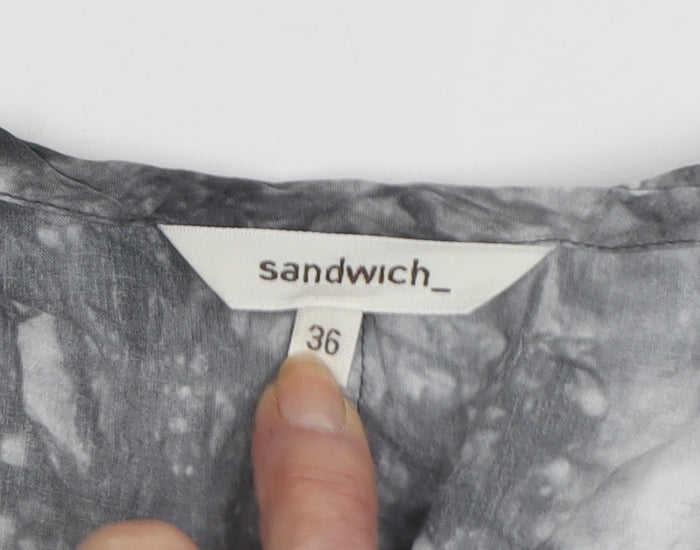 Sandwich Women's Black Tie Dye Shift Dress 8