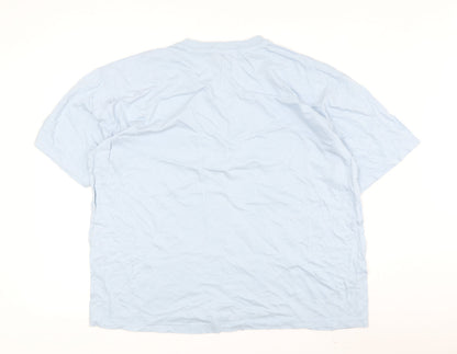 Mens UK Size TX Cotton Traders Blue  T-Shirt