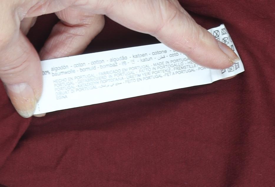 Zara Men's Red Crew Neck T-Shirt Size L