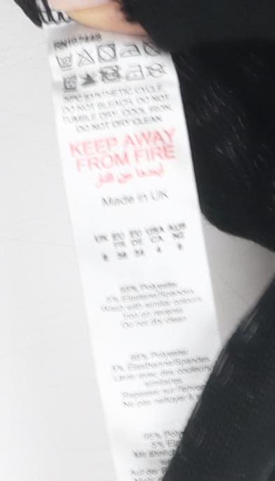 PrettyLittleThing Women's Black Off-Shoulder Midi Dress, Size 8