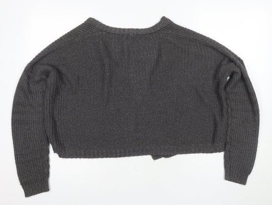 Womens UK Size 12 ASOS Grey Cardigan Jumper