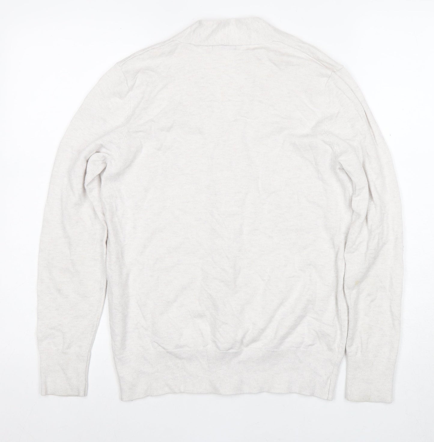Womens UK Size 12 M&Co Ivory Full Zip Jumper