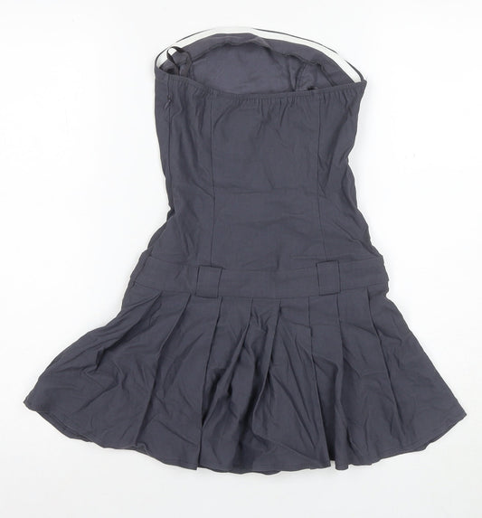 Motel Women's Grey A-Line Mini Dress XS