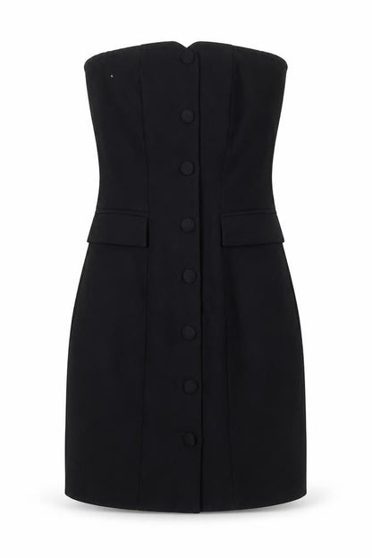 H&M Black Sheath Knee Length Dress - Women, Size 8