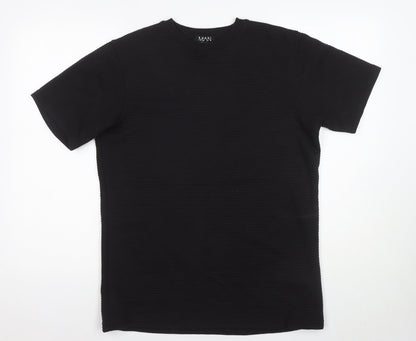 Mens UK Size M boohooMAN Black  T-Shirt
