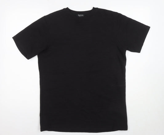 Mens UK Size M boohooMAN Black  T-Shirt