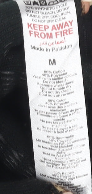 Mens UK Size M boohooMAN Black  T-Shirt