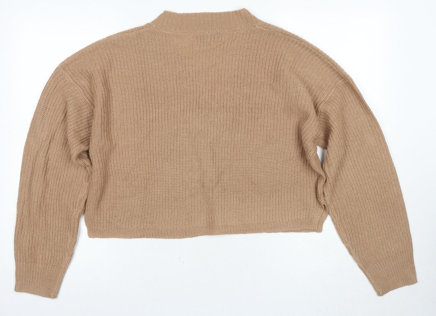 Womens UK Size 12 Missguided Beige Pullover Jumper