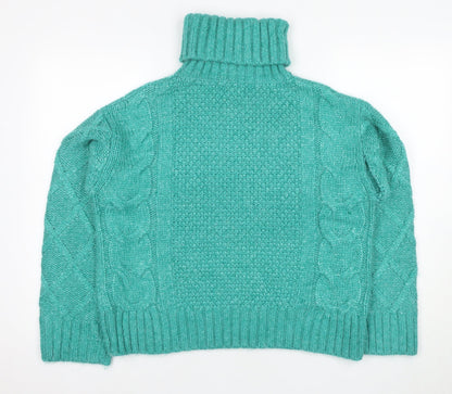 Womens UK Size XS Marks and Spencer Green Jumper Jumper