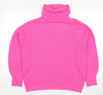 Womens UK Size M Quiz Pink Pullover Jumper
