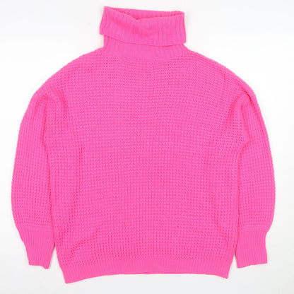 Womens UK Size M Quiz Pink Pullover Jumper