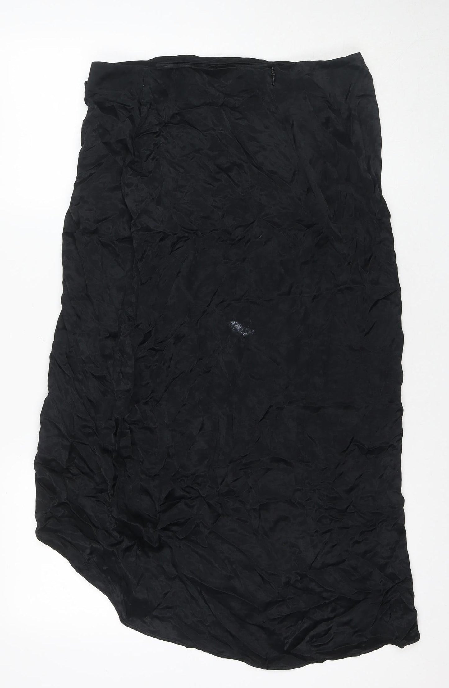 Womens UK Size 12 Zara Straight & Pencil Satin Skirt
