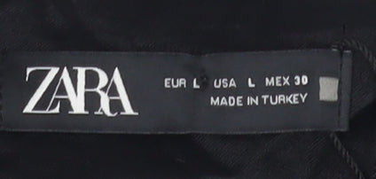 Womens UK Size 12 Zara Straight & Pencil Satin Skirt