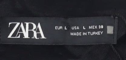 Womens UK Size 12 Zara Straight & Pencil Satin Skirt