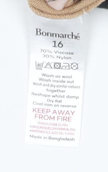 Bonmarche Women's Beige Beaded Top Size 16