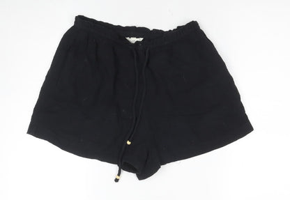 H&M Women's Black Cotton Shorts Size 12