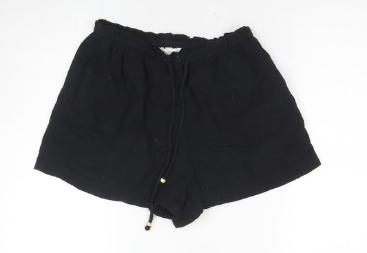 H&M Women's Black Cotton Shorts Size 12