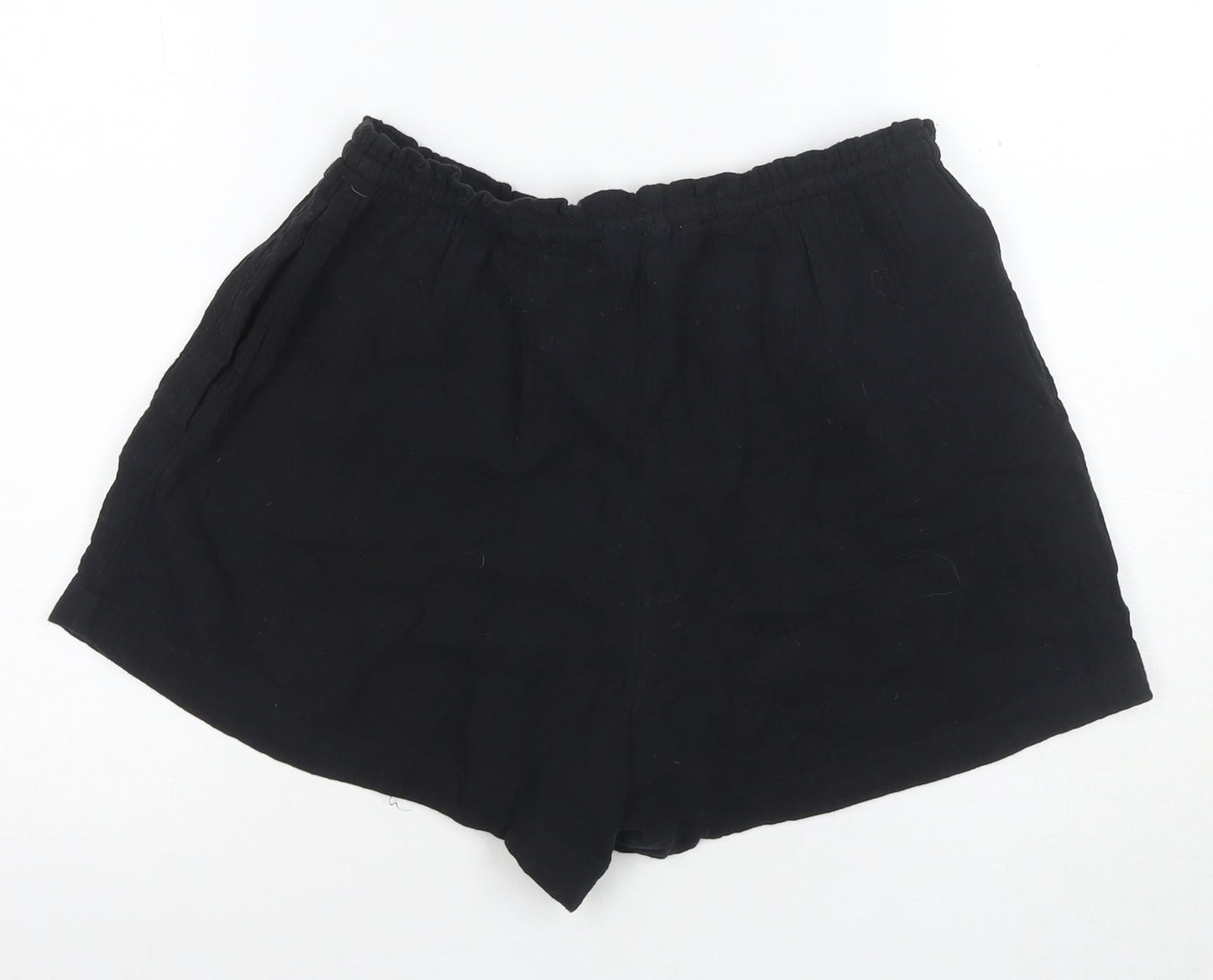 H&M Women's Black Cotton Shorts Size 12