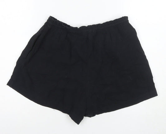 H&M Women's Black Cotton Shorts Size 12