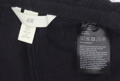 H&M Women's Black Cotton Shorts Size 12