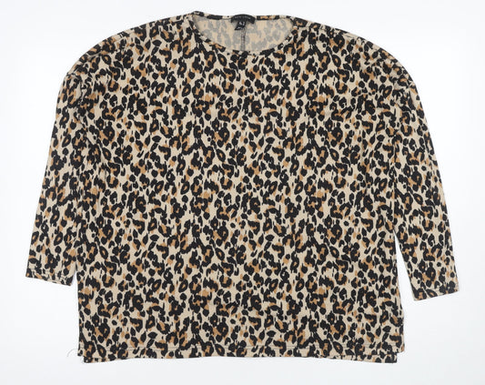 Womens UK Size M New Look Multicoloured Basic T-Shirt