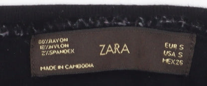 Womens UK Size 10 Zara Black Pullover Jumper