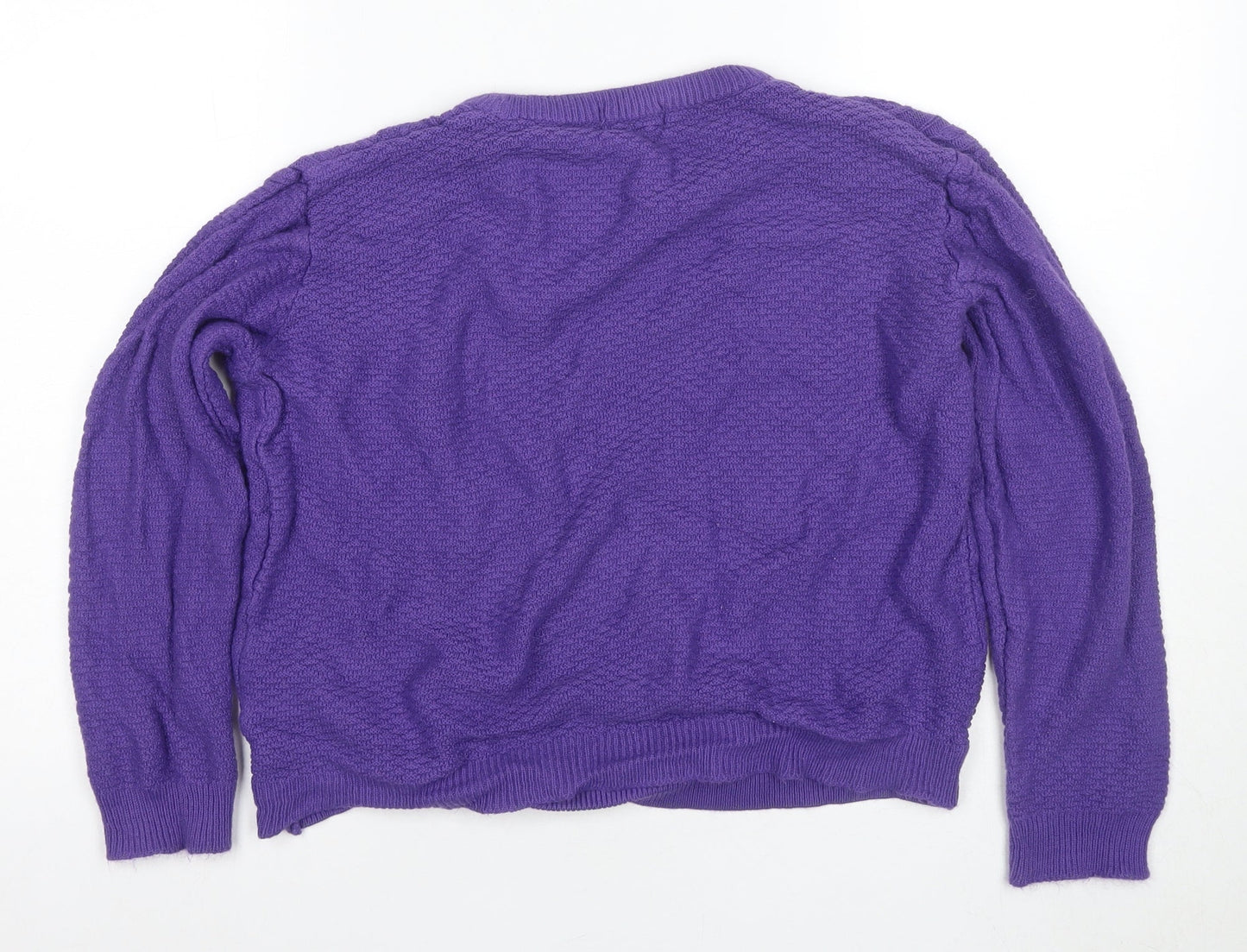 Womens UK Size L Merry Gold Purple Pullover Jumper