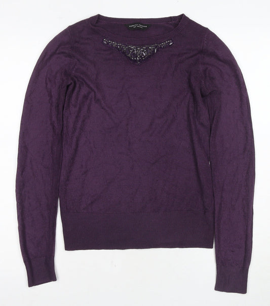 Womens UK Size 10 Dorothy Perkins Purple Pullover Jumper