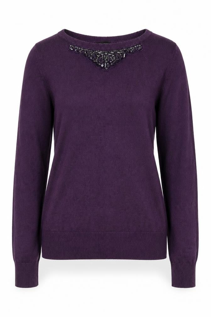 Womens UK Size 10 Dorothy Perkins Purple Pullover Jumper