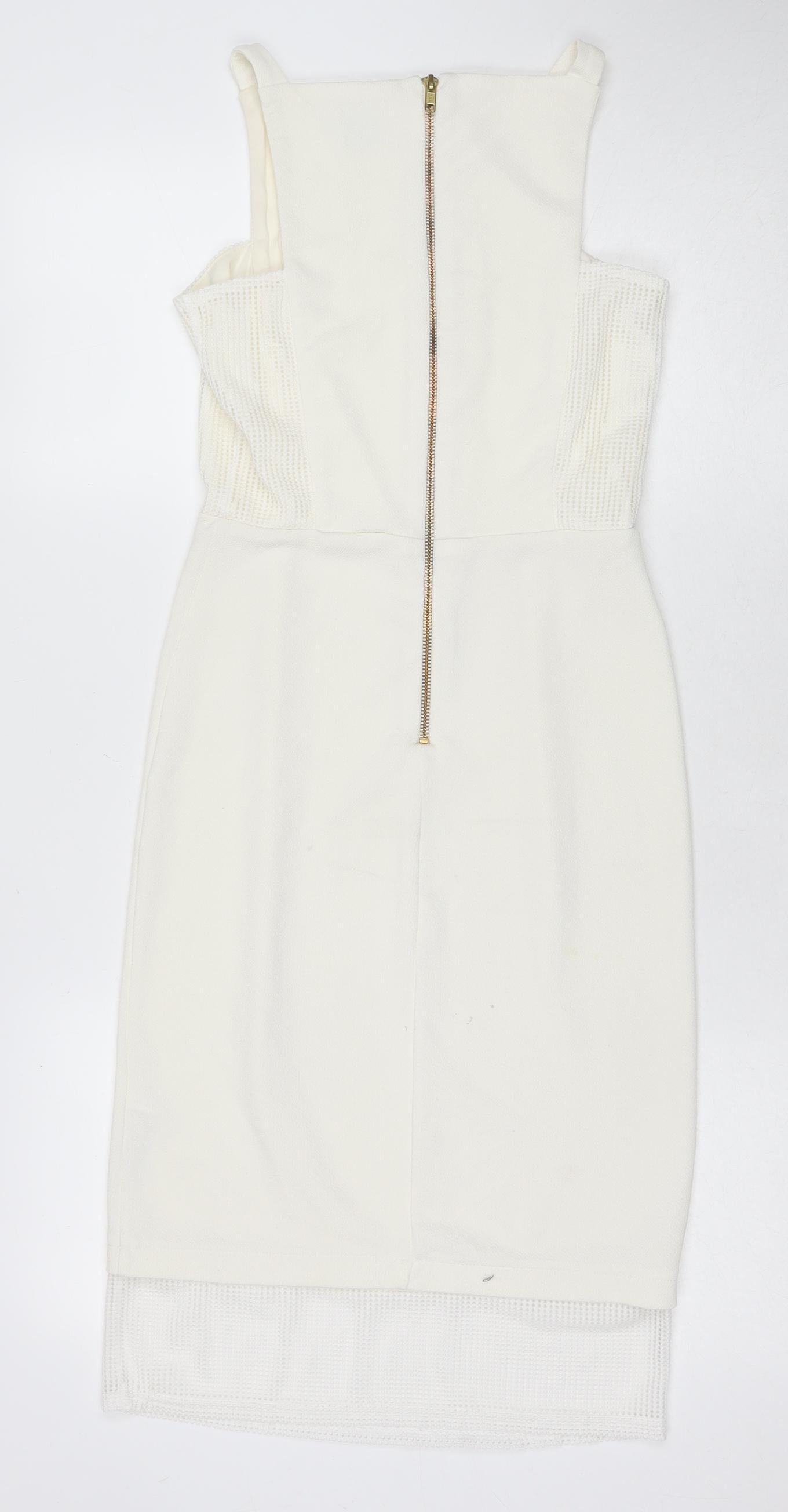 ASOS Women's Ivory Sheath Dress Size 8