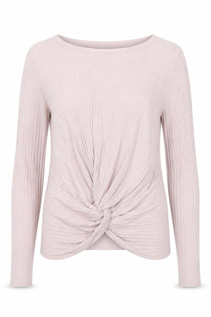 Womens UK Size 8 New Look Pink Wrap T-Shirt