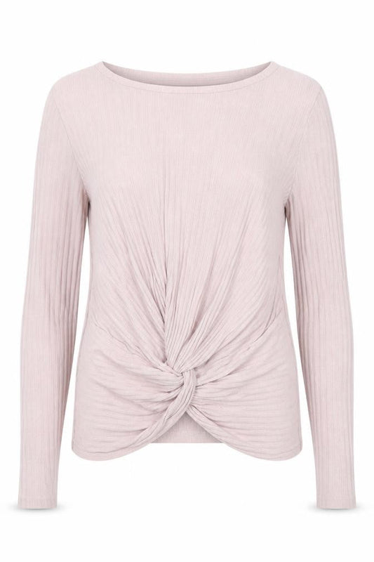 Womens UK Size 8 New Look Pink Wrap T-Shirt