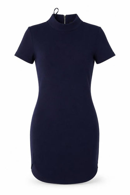 AX Paris Women Blue Size 6 Sheath with Zip Accent
