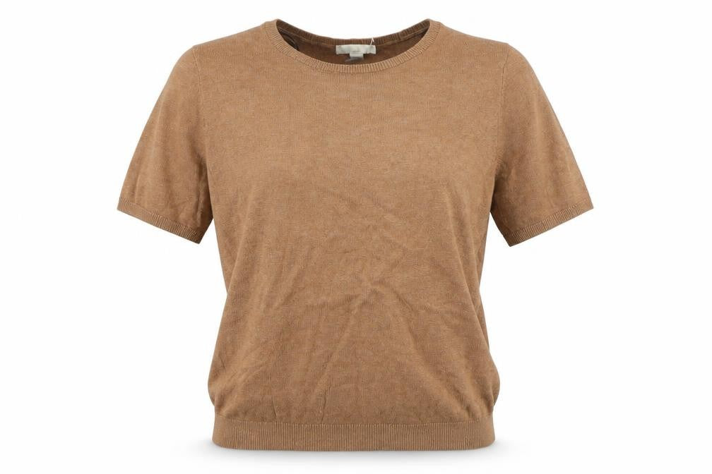Womens UK Size S H&M Brown Basic T-Shirt