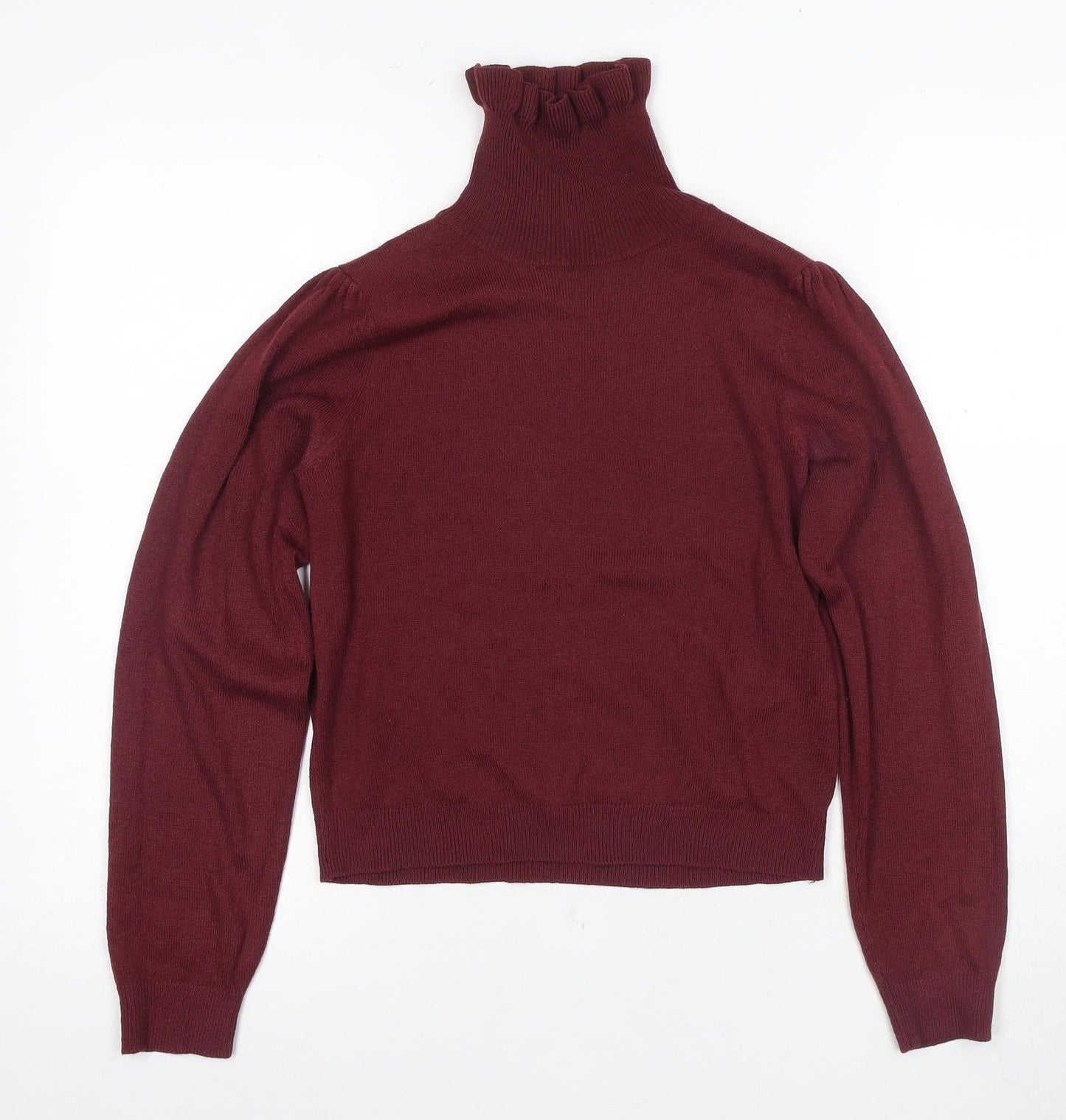 Womens UK Size 8 Divided Red Pullover Jumper
