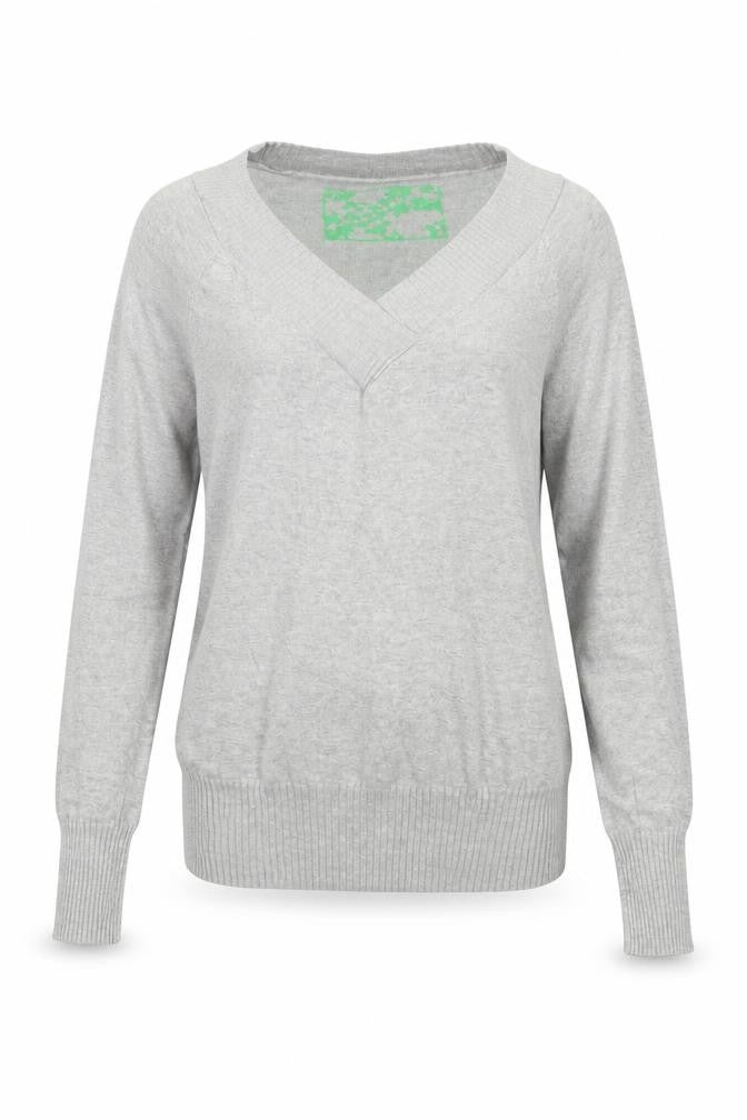 Womens UK Size 4 Divided Grey Pullover Jumper