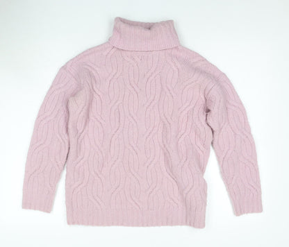 Womens UK Size XS Marks and Spencer Pink Pullover Jumper