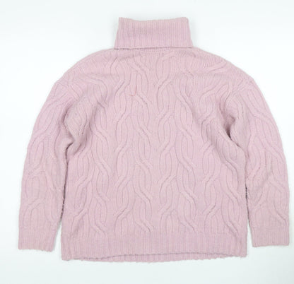 Womens UK Size XS Marks and Spencer Pink Pullover Jumper