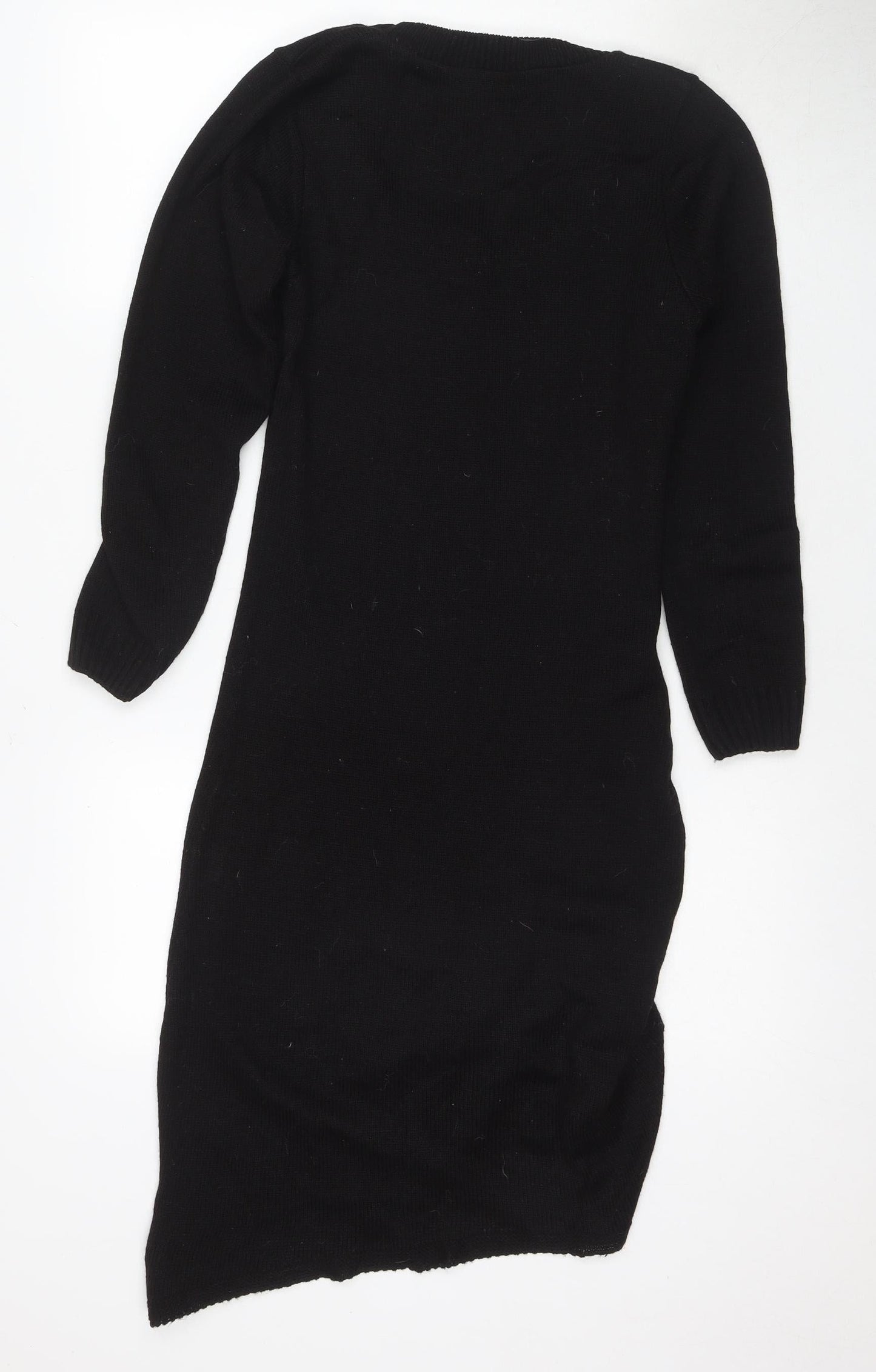 PrettyLittleThing Black Knit Women's Dress Medium