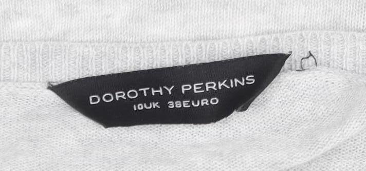 Womens UK Size UK 10 Dorothy Perkins Grey Cardigan Jumper