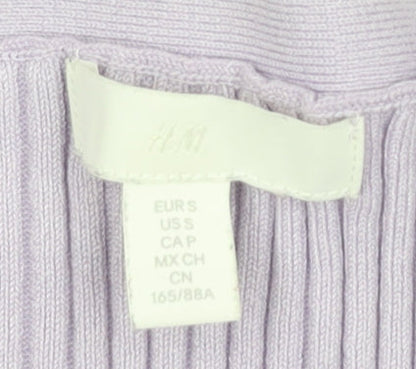 Womens UK Size M H&M Purple Cardigan Jumper