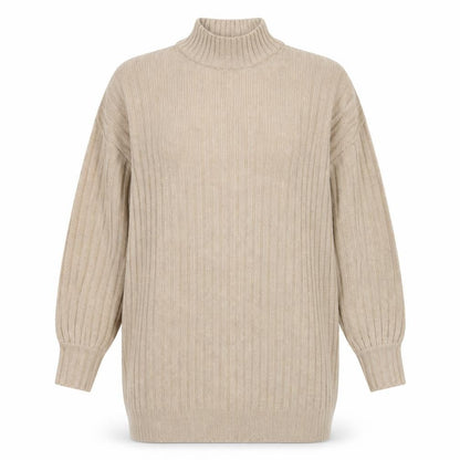 Womens UK Size S Nasty Gal Beige Pullover Jumper