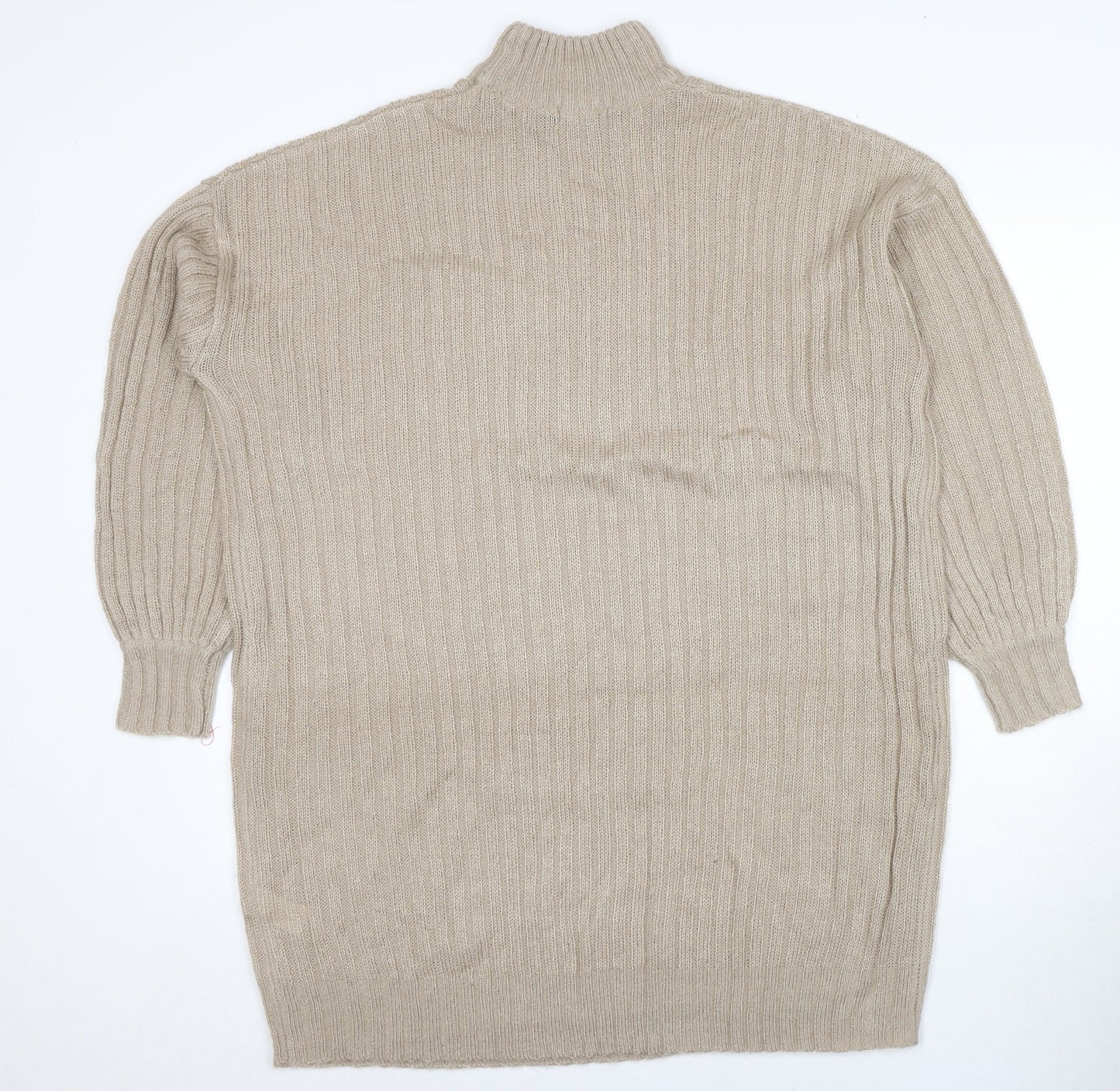 Womens UK Size S Nasty Gal Beige Pullover Jumper