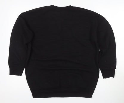 Womens UK Size 8 New Look Black Basic T-Shirt